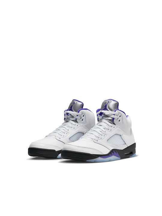 Jordan Air Jordan 5 Retro Ανδρικά Μποτάκια White / Dark Concord / Black