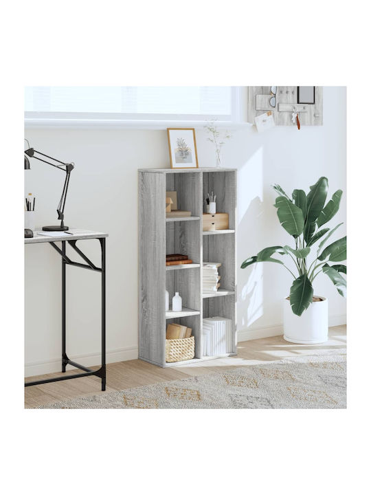 Bookcase Grey Sonoma 50x25x105cm