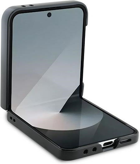 Guess Synthetic Leather Back Cover Black (Galaxy Z Flip6)