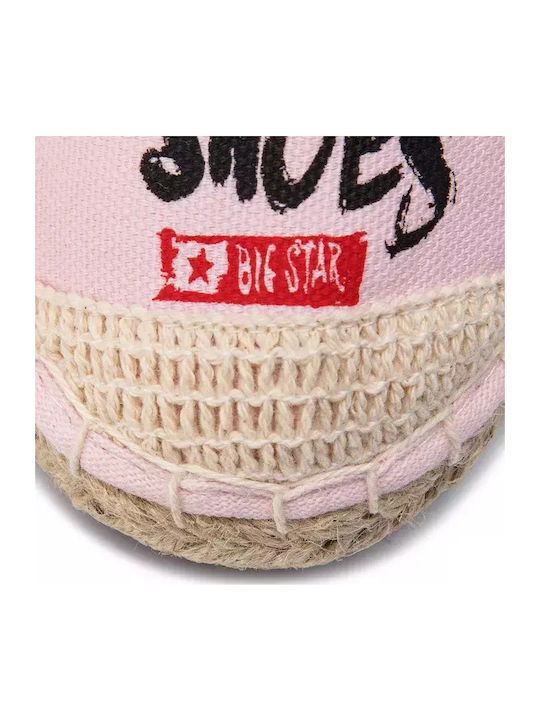 Din material textil Espadrile dama în culoarea Roz