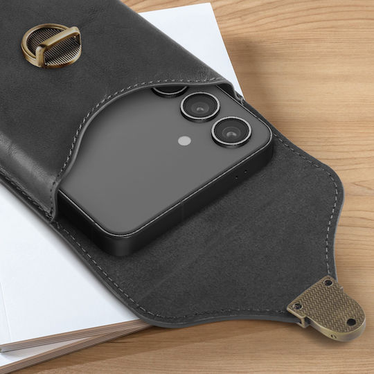 Husă Verticală Avizar pentru Smartphone-uri de până la 6.7'' Negru