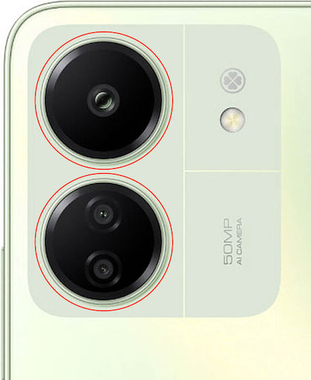 Clappio Kameralinse Redmi 13c Kompatibles Teil Schwarz
