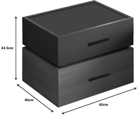 Комод Sonlen Дървен Кафяв 60x40x44.5см