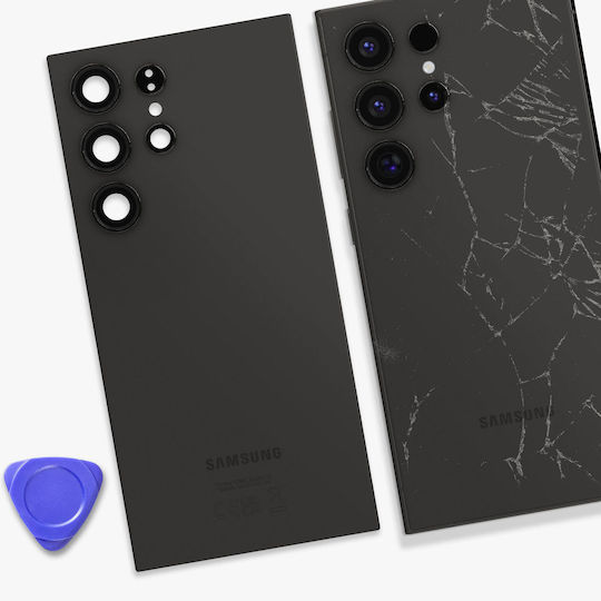 Samsung Battery Cover Galaxy S24 Ultra Original Titanium Service Pack Black