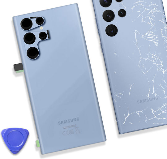Clappio Akkudeckel Samsung Galaxy S22 Ultra Blau