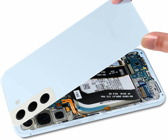 Capac Spate Baterie Original Samsung Galaxy S22 Plus Ușă Lentilă Albastru Deschis