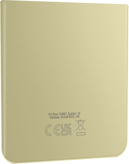 Originale untere Batteriefachabdeckung Samsung Galaxy Z Flip 4 Gelb