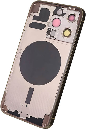 Clappio Frame + Battery Cover Iphone 13 Pro Rear Window Beige