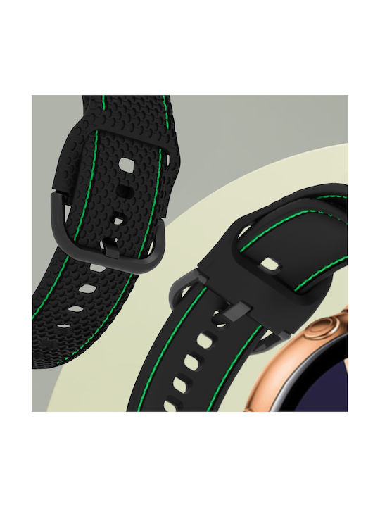 Curea Samsung Galaxy Watch 5 5 Pro 4 Silicon Cusături Bicolor Lime