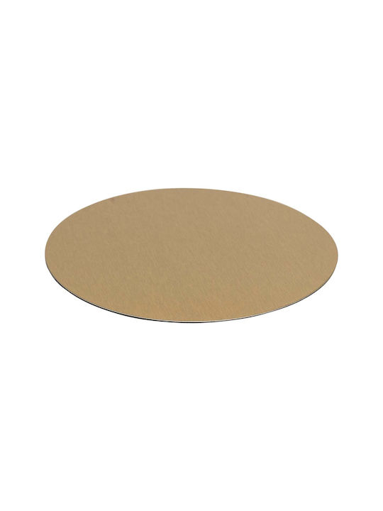 Atmosphera Round Coaster Metallic Gold 10cm 6pcs