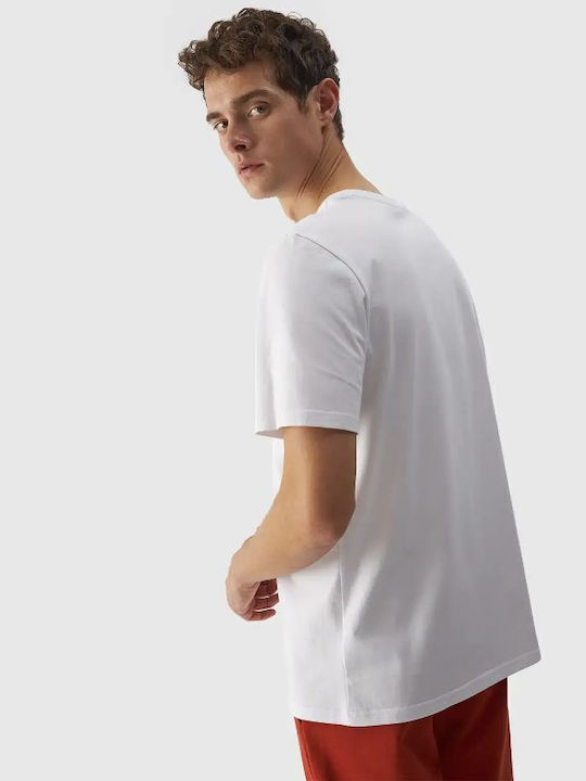 4F Men's Short Sleeve T-shirt White