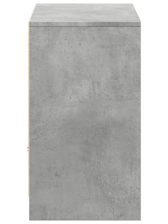 Шкаф за телевизор Дървен с LED Осветление Grey Rock Д91xШ34xВ61см