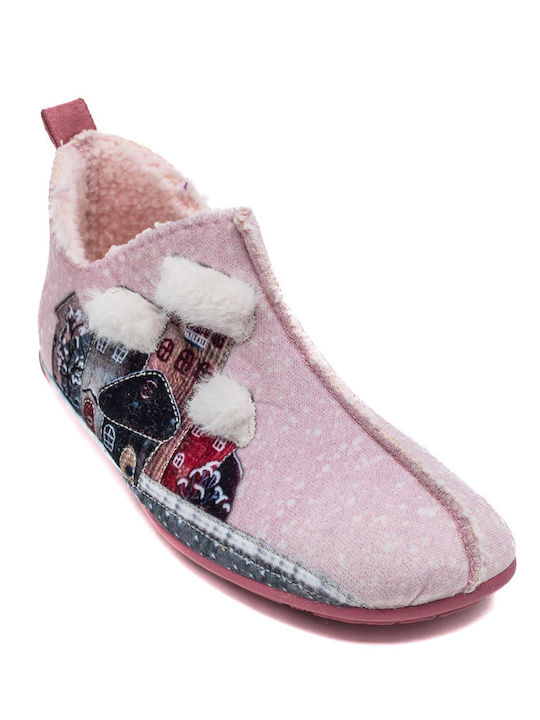 Relax Anatomic Winter Women's Slippers in Pink color