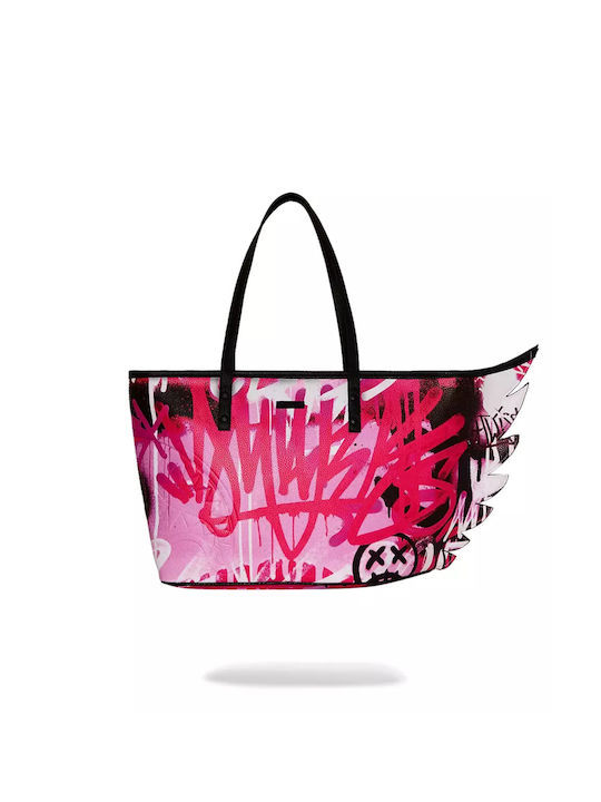 Sprayground The Wing Tote Afterglow Skyglow Geantă de damă Tote De mână Fuchsia