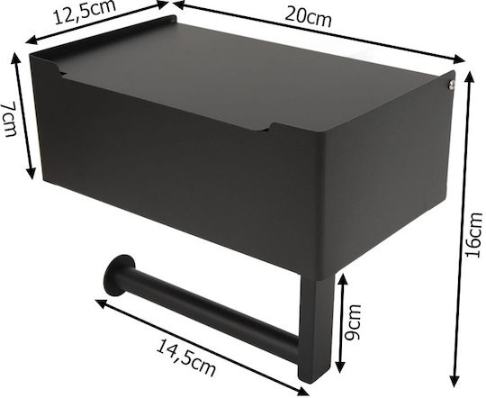 Suport de hârtie Metal Albastru