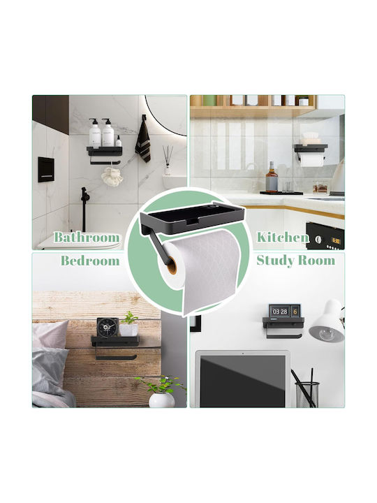 Papierhalter Metallisch Schwarz