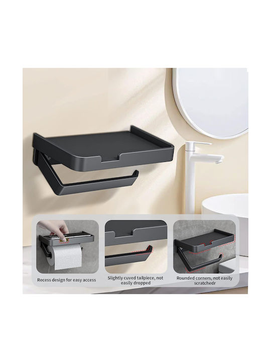 Papierhalter Metallisch Schwarz