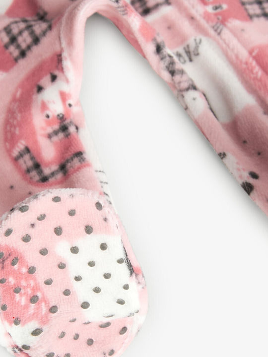 Boboli Babystrampler Langärmliges Samt Pink
