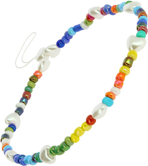 Handyschmuck Armband Perlen Herzen Kollektion Sommer Weiß