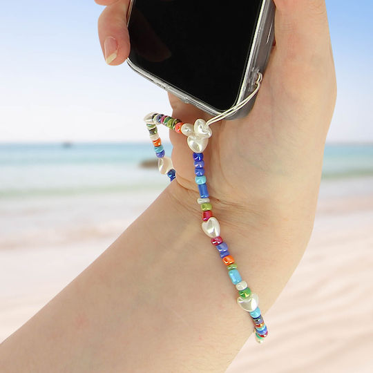 Handyschmuck Armband Perlen Herzen Kollektion Sommer Weiß