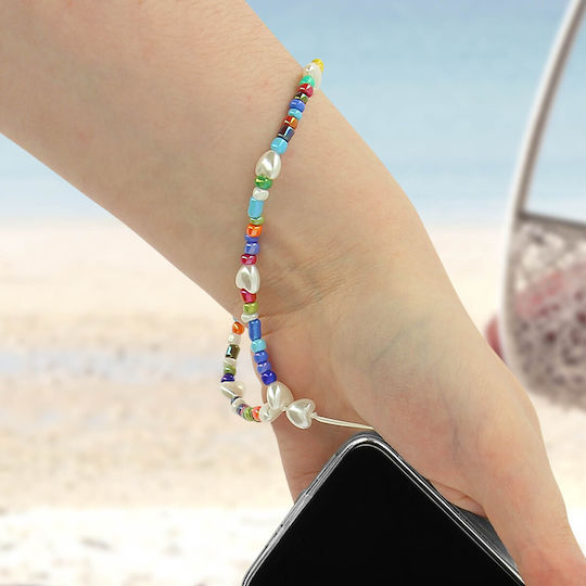 Handyschmuck Armband Perlen Herzen Kollektion Sommer Weiß