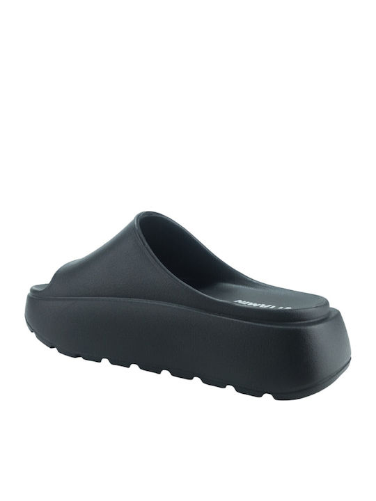 Frauen Flip Flops mit Plattform in Schwarz Farbe