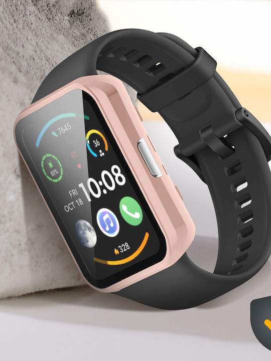 Complete Tempered Glass Screen Protector Huawei Watch Fit 2 2 Active Pink