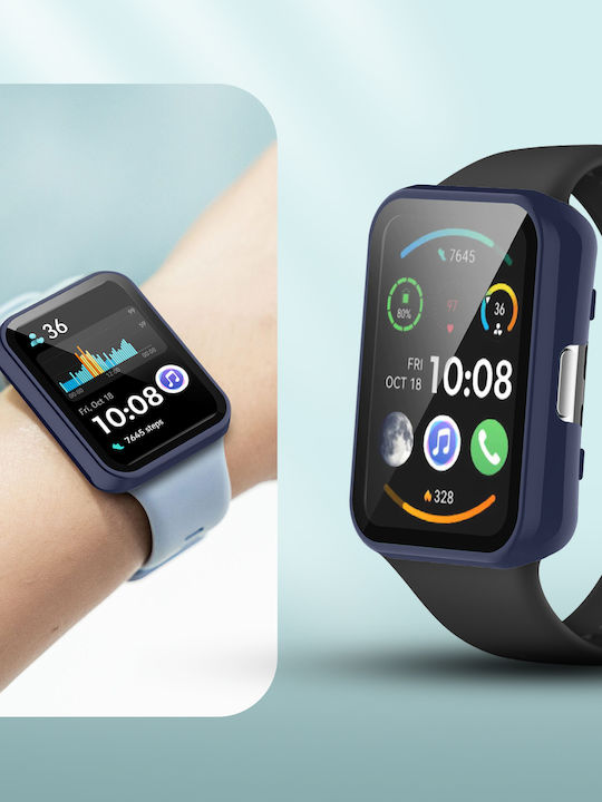 Complete Tempered Glass Screen Protector Huawei Watch Fit 2 2 Active Blue