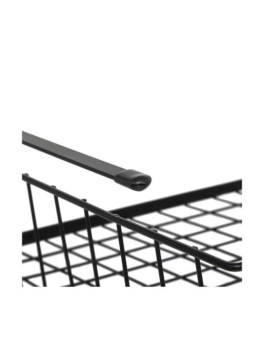 5Five Κρεμαστό Ράφι F-V Μεταλλικό 51.5x30x11.5εκ. Μαύρο