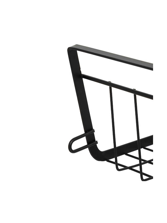 5Five Κρεμαστό Ράφι F-V Μεταλλικό 51.5x30x11.5εκ. Μαύρο