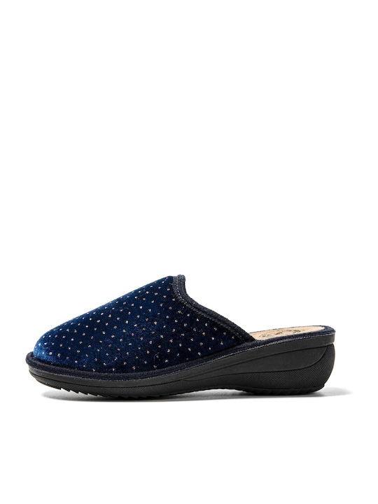 Jomix Winter Women's Slippers in Navy Blue color