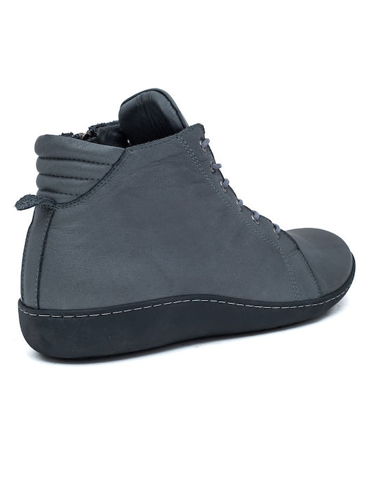 Air Anesis Leder Damen Knöchelstiefel Gray