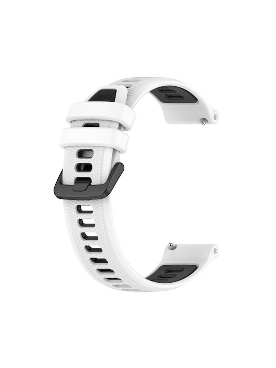 Gummi-Armband Weiß 22mm