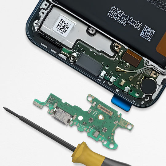 Clappio Ladeanschluss Honor X8a USB C + Micro Port Schwarz