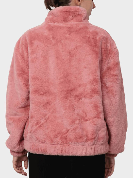 Ugg Australia Faux Women's Short Lifestyle Jacket for Winter Pink