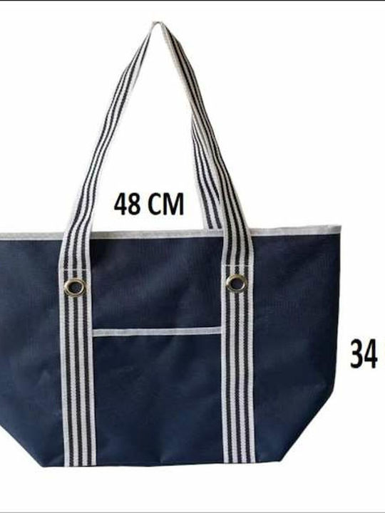 BigBuy Strandtasche mit Geldbörse Blau