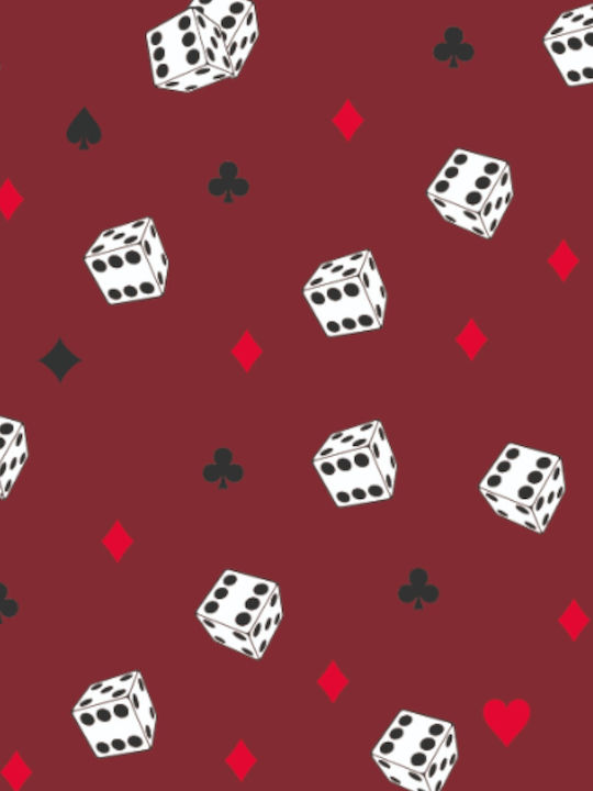 Boxer Ανδρικό Cards Soma Dark Red Sb7319-μπορντώ