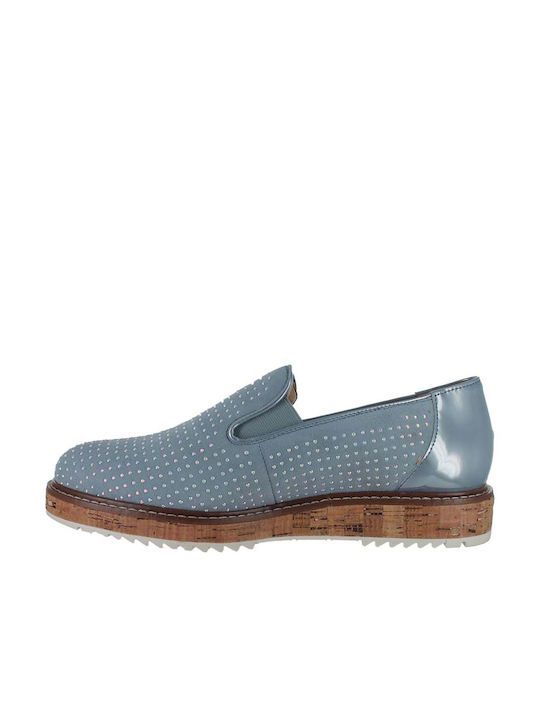 Gabor Piele Slip-on-uri pentru femei Albastru