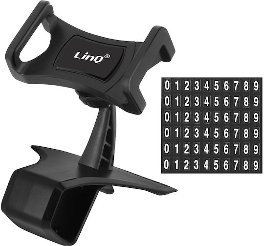 Smartphone Car Holder Sun Visor Phone Number Slot Linq Black