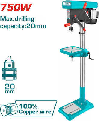 Total Benchtop Drill Press TDP207505 with Power 750 Watt