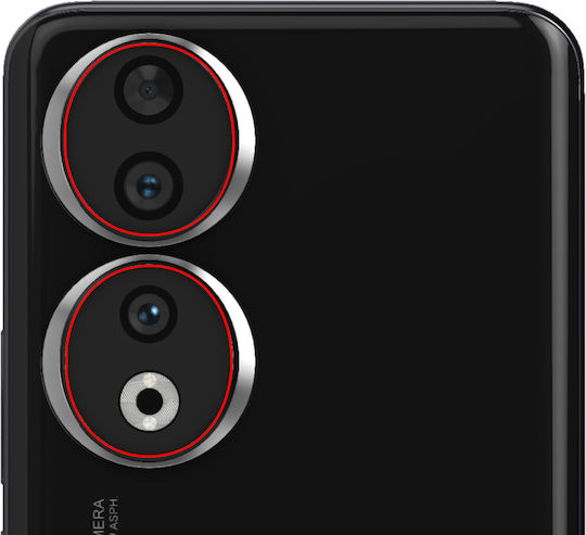 Clappio Camera Lens Honor 90 Compatible Part Black