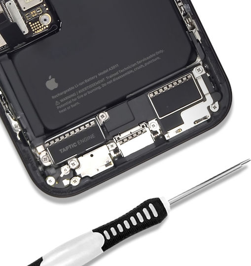 Външни високоговорители Clappio за iPhone 15 Pro, черни, резервни части