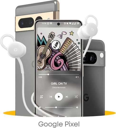 Официални слушалки Google Audio USB-C с кабел - Бели