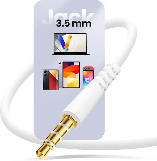 Linq Ohrhörer Wijack 3.5mm Freisprecheinrichtung Weiß