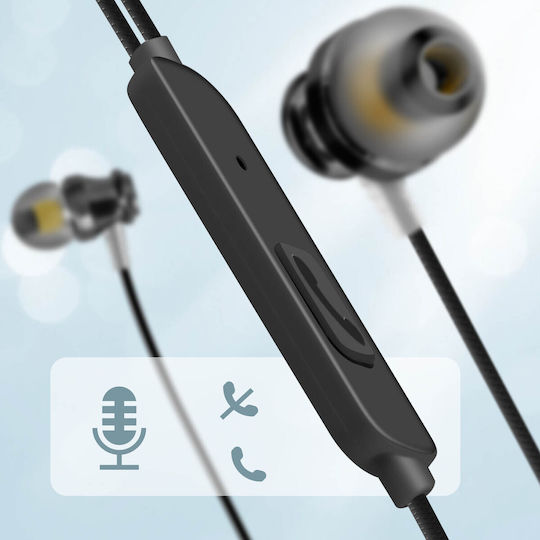 Wired USB-C In-ear Earphones with Microphone Linq Black Buttons