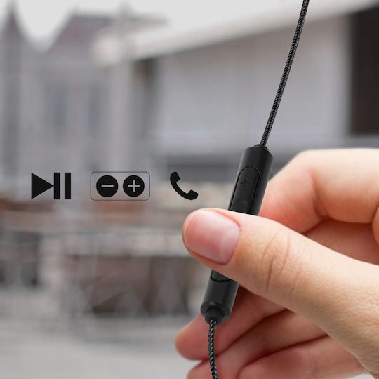 Kopfhörer USB-C In-Ear Magnetisch Multifunktionstasten Akashi Schwarz