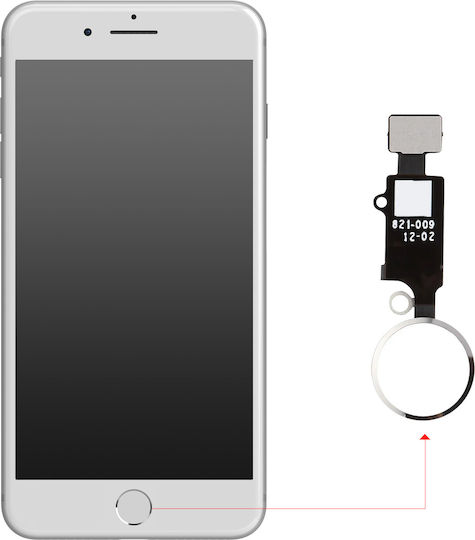 Buton Acasă Clappio Iphone Se 2020 8 7 Principal Argintiu