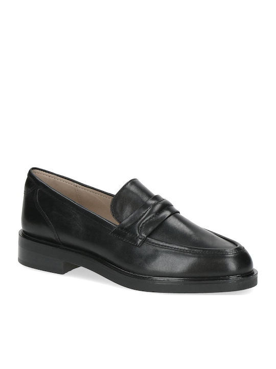 Δερμάτινα Γυναικεία Loafers σε Μαύρο Χρώμα