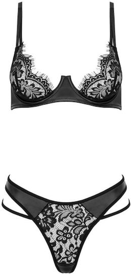 Kotek Sexy Dessous-Set Schwarz