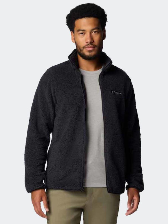 Columbia Ανδρική Ζακέτα Fleece με Φερμουάρ Μαύρο